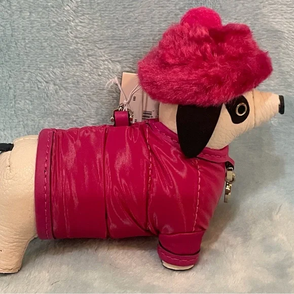 KATE SPADE CLAUDE DACHSHUND KEYCHAIN BAG CHARM KEY FOB COLLECTIBLE NWT Novelty - Picture 3 of 15